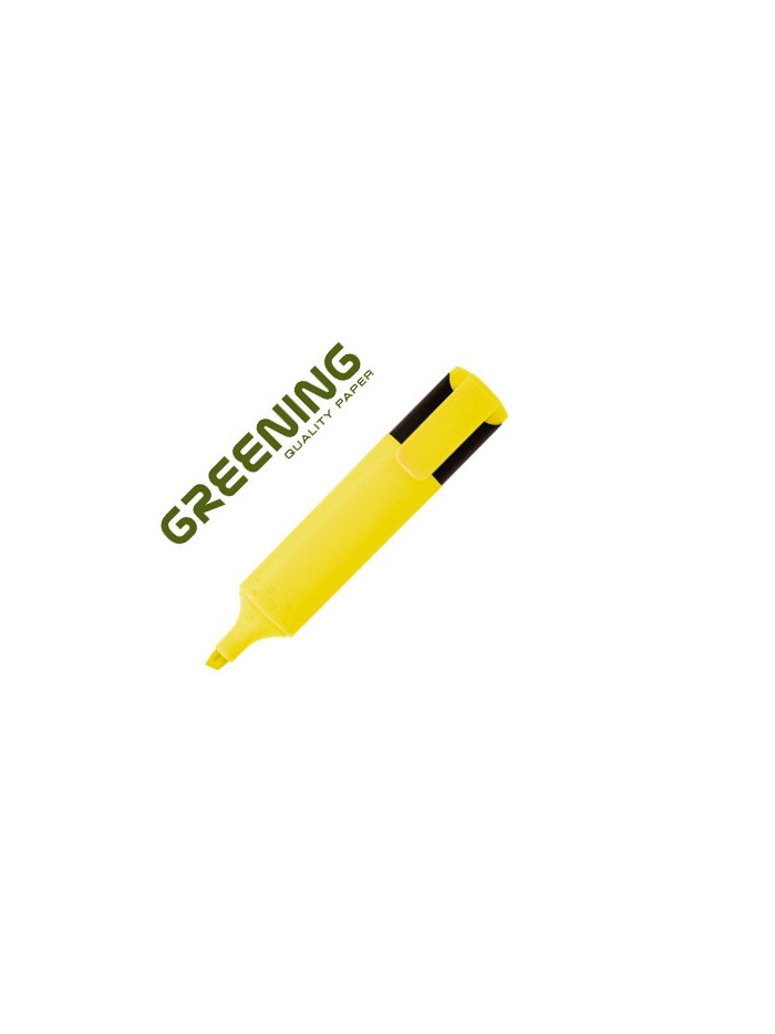 Rotulador greening fluorescente punta biselada amarillo Rotulador greening fluorescente punta biselada amarillo