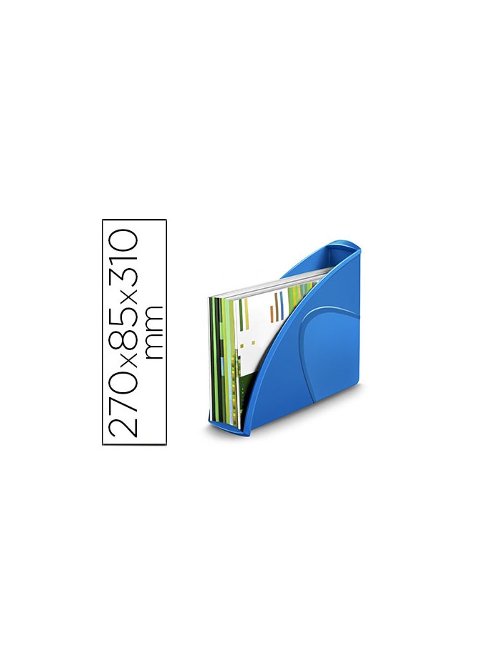 Revistero cep plastico uso vertical / horizontal azul 85x270x310 mm Revistero cep plastico uso vertical / horizontal azul 85x270x310 mm