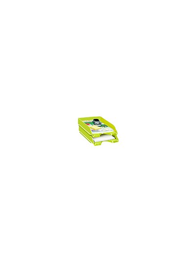 Bandeja sobremesa cep plastico verde 257x348x66 mm