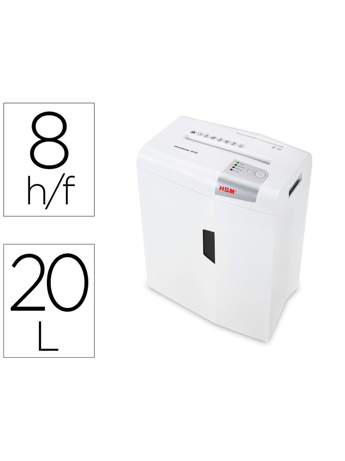Destructora de documentos hsm shredstar x10 capacidad de corte 10h en particulas destruye grapas clips cd y tarjetas Destructora de documentos hsm shredstar x10 capacidad de corte 10h en particulas destruye grapas clips cd y tarjetas
