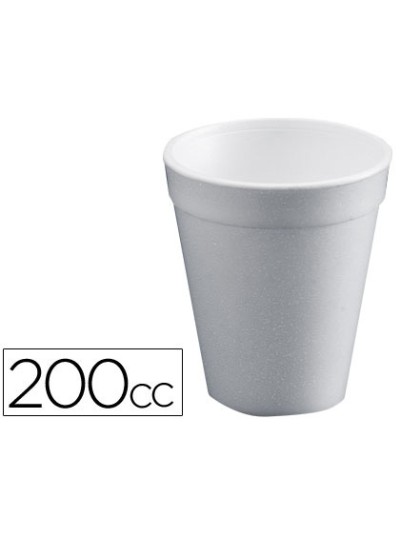 Vaso termico de poliexpan 200cc paquete de 50 unidades