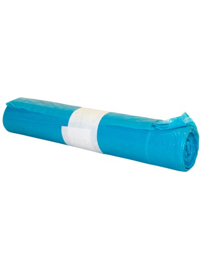 Bolsa basura industrial azul 85x105cm galga 110 rollo de 10 unidades