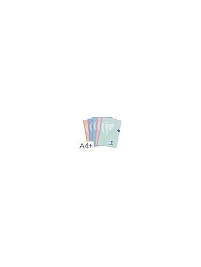 Cuaderno espiral clairefontaine tapa polipropileno folio 80 hojas 90 gr cuadro 4mm colores