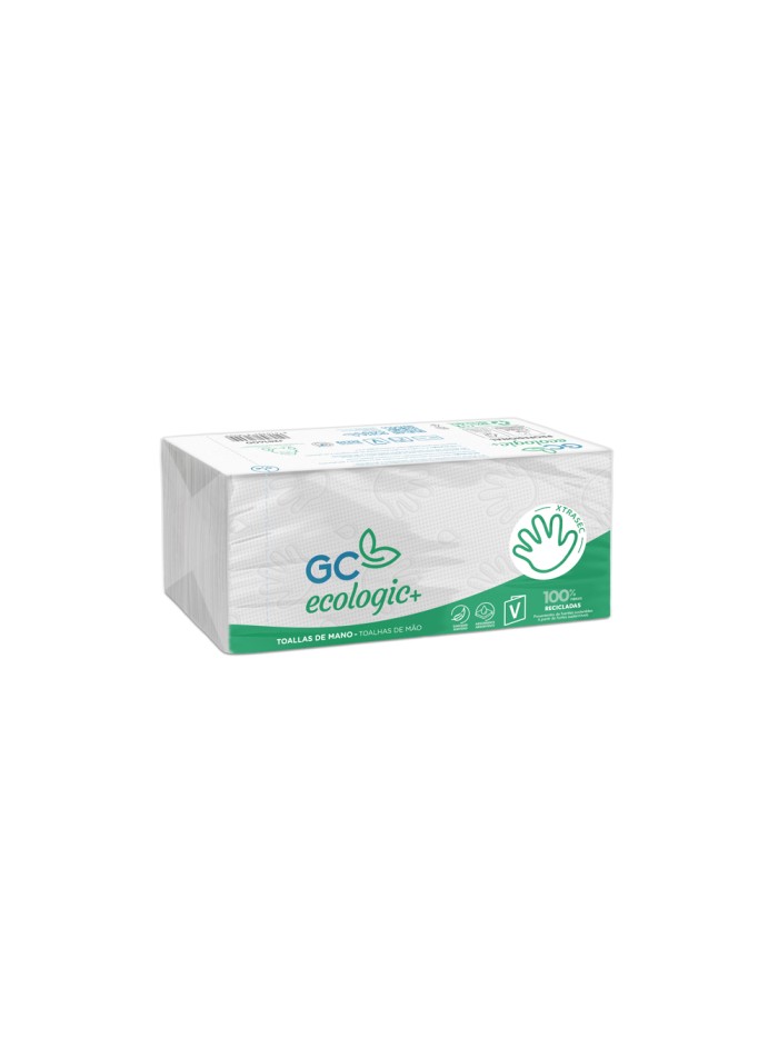Toalla de papel mano engarzada ecologica xtrasec 20x23 cm 2 capas paquete con 196 unidades Toalla de papel mano engarzada ecologica xtrasec 20x23 cm 2 capas paquete con 196 unidades