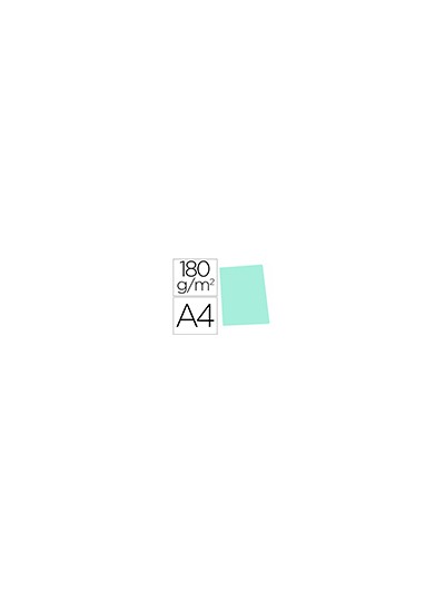 Subcarpeta cartulina gio din a4 verde pastel 180 g/m2
