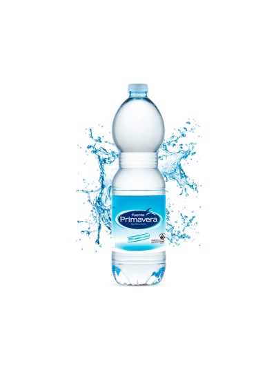 Agua mineral natural fuente primavera botella de 1,5 l