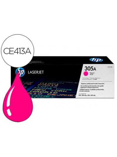 Toner hp 305a laserjet m351/m451/m375/m475 magenta 2600 pag