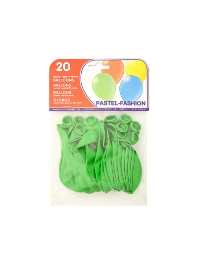 Globo 100% latex biodegradable verde pistacho bolsa de 20 unidades