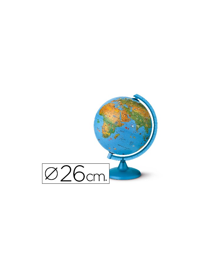 Globo terraqueo con luz modelo arca diametro 26 cm Globo terraqueo con luz modelo arca diametro 26 cm