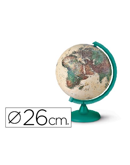 Globo terraqueo con luz modelo camaleonte diametro 26 cm