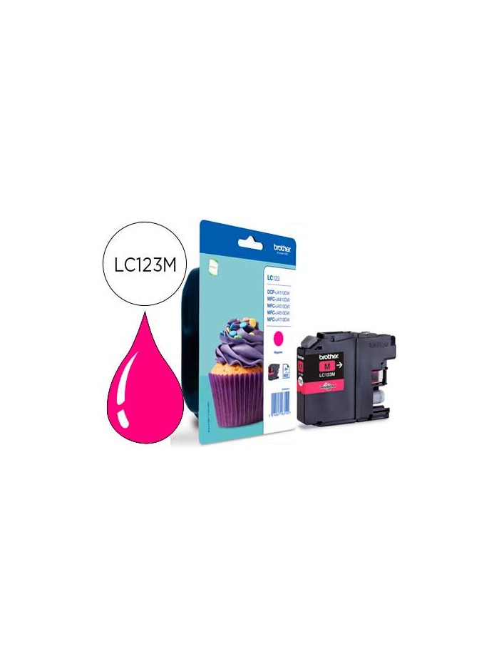 Ink-jet brother dcp-j132w/152w /552dw/752dw mfc-j740dw/650dw/870dw mfc-j4410dw/4510dw magenta 600 pag