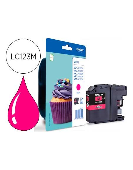 Ink-jet brother dcp-j132w/152w /552dw/752dw mfc-j740dw/650dw/870dw mfc-j4410dw/4510dw magenta 600 pag