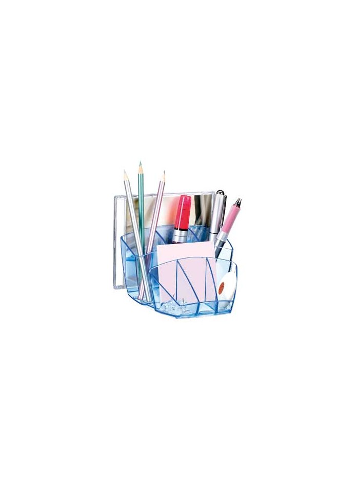 Organizador sobremesa cep confor ice blue plastico transparente celeste Organizador sobremesa cep confor ice blue plastico transparente celeste