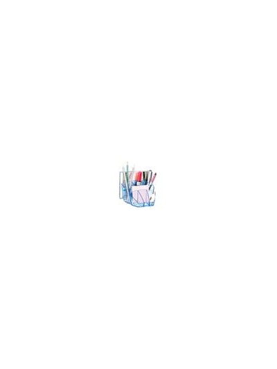 Organizador sobremesa cep confor ice blue plastico transparente celeste