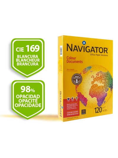Papel fotocopiadora navigator din a3 120 gramos paquete de 500 hojas