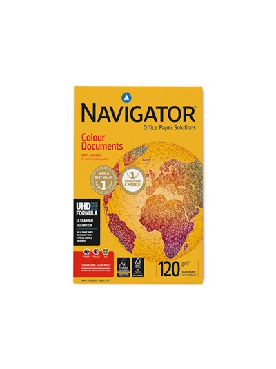 Papel fotocopiadora navigator din a3 120 gramos paquete de 500 hojas