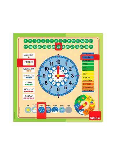 Reloj calendario diset castellano