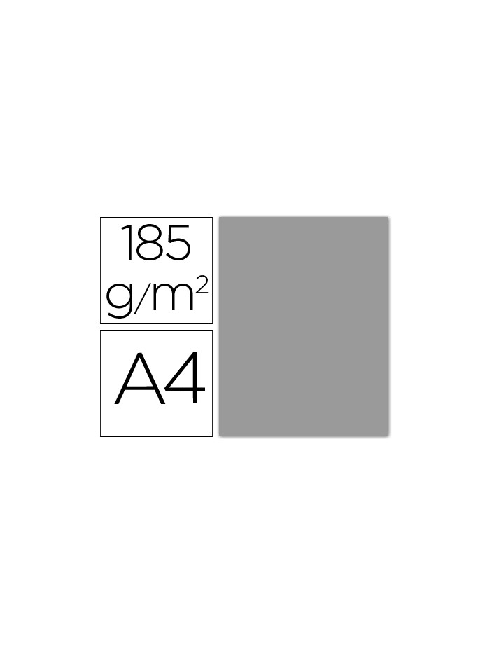 Cartulina guarro din a4 gris perla 185 gr paquete 50 hojas Cartulina guarro din a4 gris perla 185 gr paquete 50 hojas