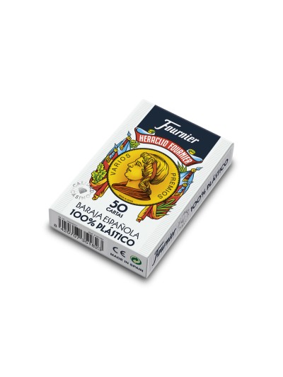 Baraja fournier española 100% plastico 50 cartas
