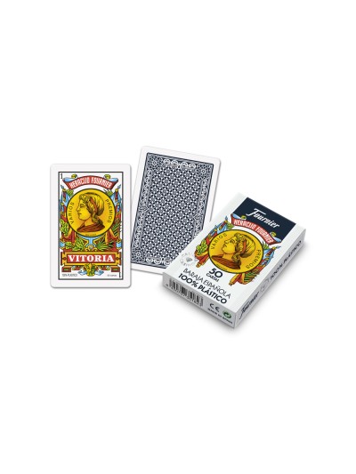 Baraja fournier española 100% plastico 50 cartas