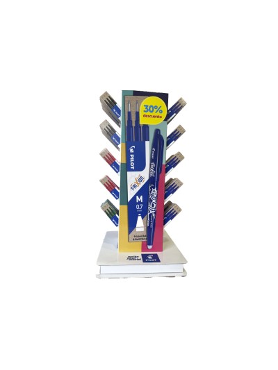 Recambio boligrafo frixion ball expositor sobremesa de 60 cajas 3 recambios colores surtidos