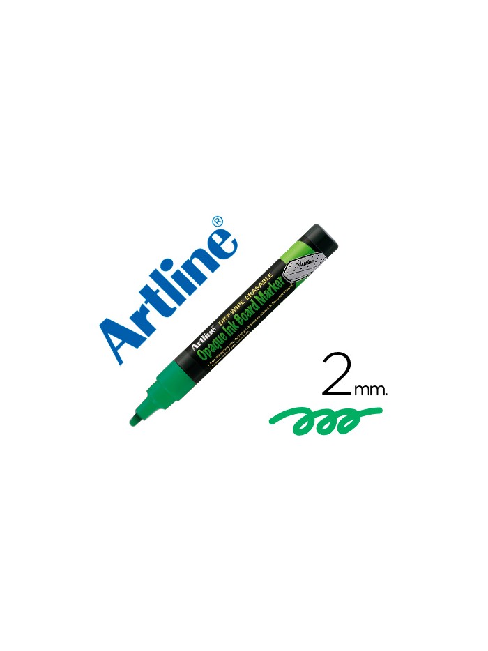 Rotulador artline pizarra verde negra epw-4 ve-gr color verde fluorescente bolsa de 4 unidades Rotulador artline pizarra verde negra epw-4 ve-gr color verde fluorescente bolsa de 4 unidades