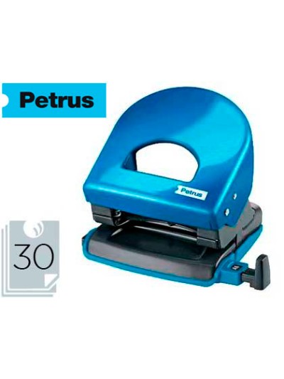 Taladrador petrus 62 wow azul metalizado capacidad 30 hojas