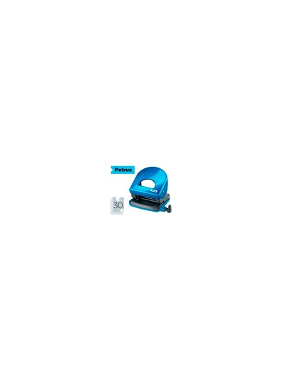Taladrador petrus 62 wow azul metalizado capacidad 30 hojas