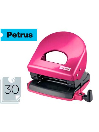 Taladrador petrus 62 wow fucsia metalizado capacidad 30 hojas