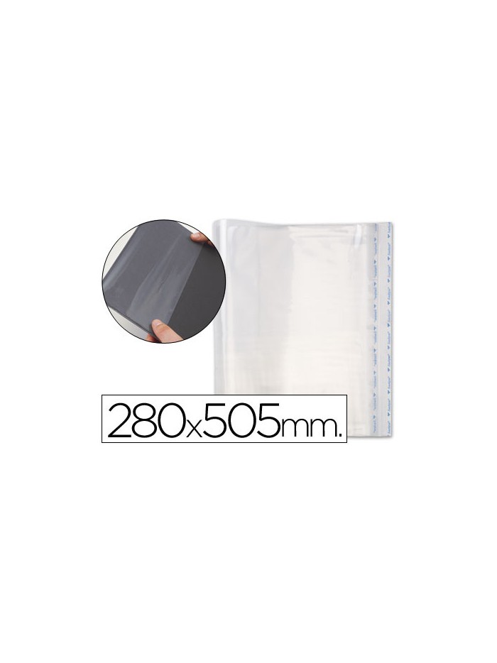 Forralibro pp ajustable adhesivo 280x505 mm Forralibro pp ajustable adhesivo 280x505 mm