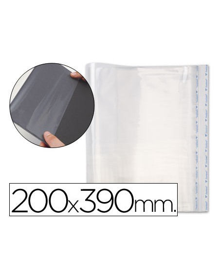 Forralibro pp ajustable adhesivo 200x390mm