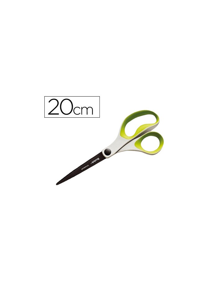 Tijera oficina scotch 20 cm titanio fundido mango ergonomico colores surtidos Tijera oficina scotch 20 cm titanio fundido mango ergonomico colores surtidos