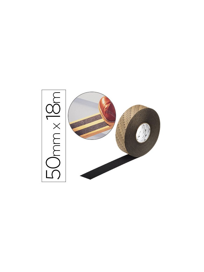 Cinta antideslizante 3m soporte de vinilo adhesivo + abrasivo 18mt x 50 mm Cinta antideslizante 3m soporte de vinilo adhesivo + abrasivo 18mt x 50 mm