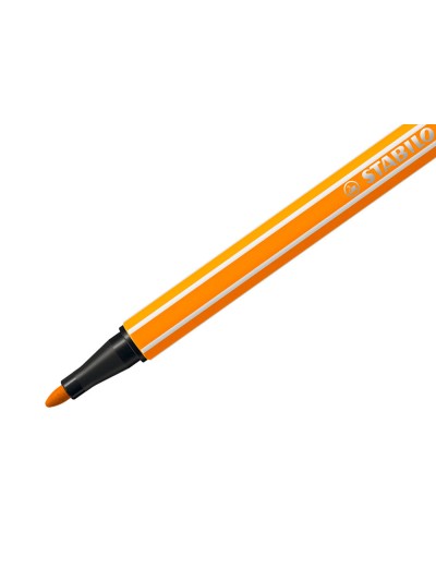 Rotulador stabilo acuarelable pen 68 naranja punta gruesa 1mm