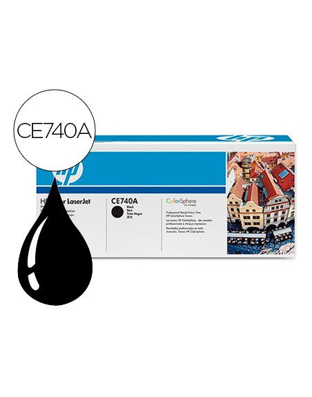 Toner hp color laserjet cp5225 cp5225n cp5225d -ce740a- negro 7.000 pags