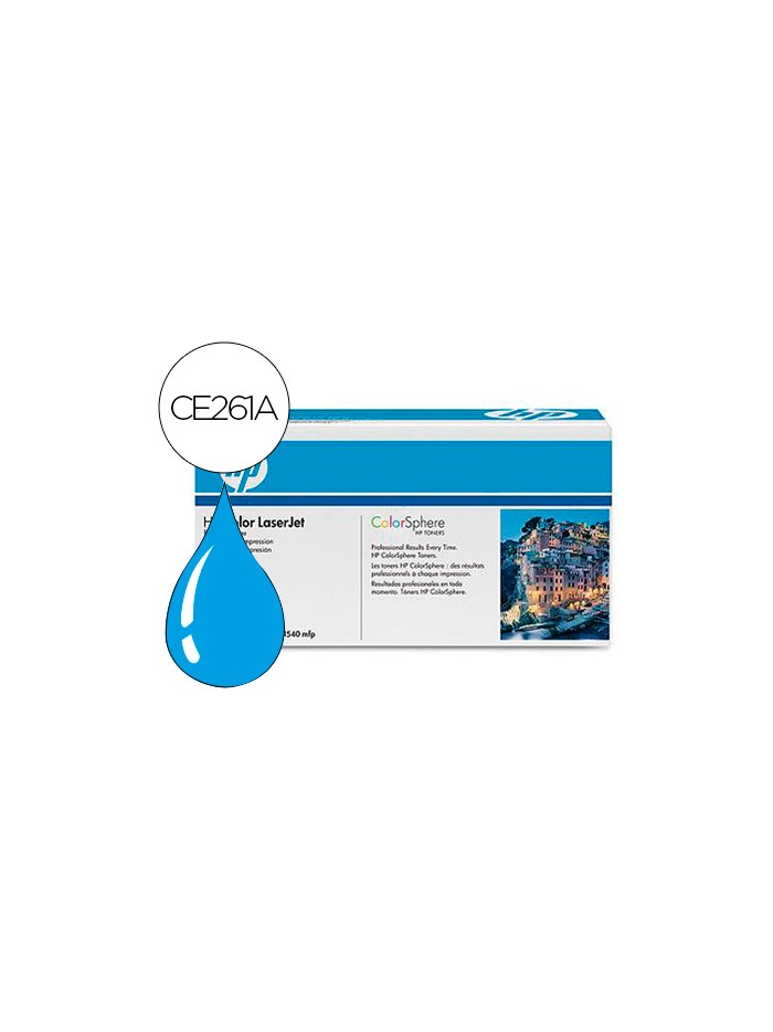 Toner hp color laserjet cp4025/cp4525 -ce261a- cian 11.000 pags Toner hp color laserjet cp4025/cp4525 -ce261a- cian 11.000 pags