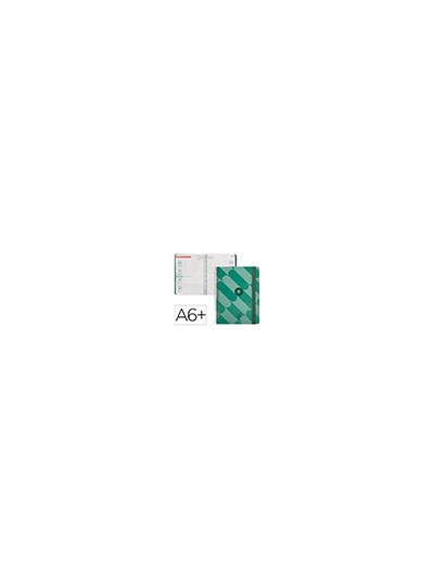 Agenda espiral antartik pattern a6+ 2025 semana vista color verde papel 80 gr