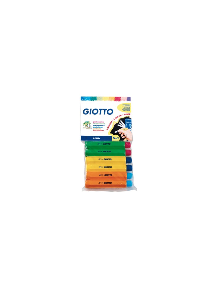 Portatizas plastico giotto blister de 5+1 de regalo Portatizas plastico giotto blister de 5+1 de regalo