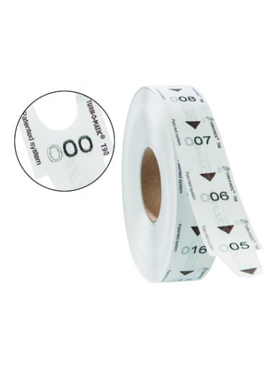 Tickets turnomatic 31x67mm color blanco rollo 4000 tickets