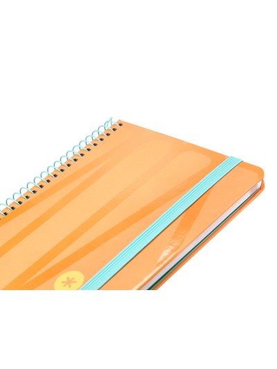 Agenda espiral antartik bold a6 2025 semana vista color melocoton papel 80 gr