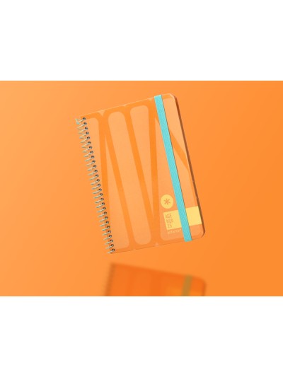 Agenda espiral antartik bold a6 2025 semana vista color melocoton papel 80 gr