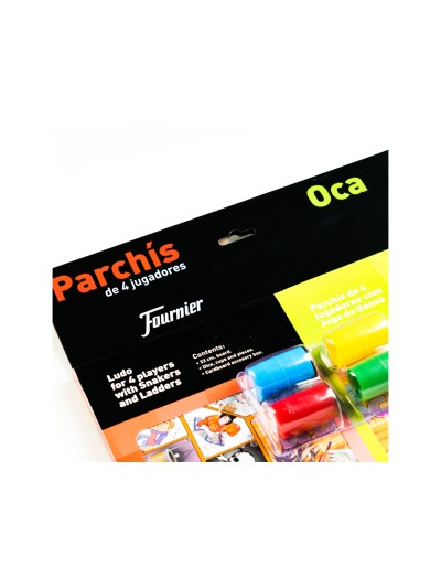 Parchis con oca tablero pequeño 42,5x33x4,45 cm