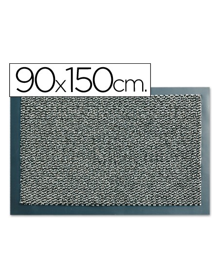 Alfombra fast-paperflow antipolvo lavable gris 90x150 cm