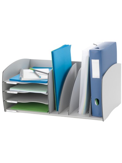 Organizador de armario paperflow gris poliestireno 245x543x340 mm