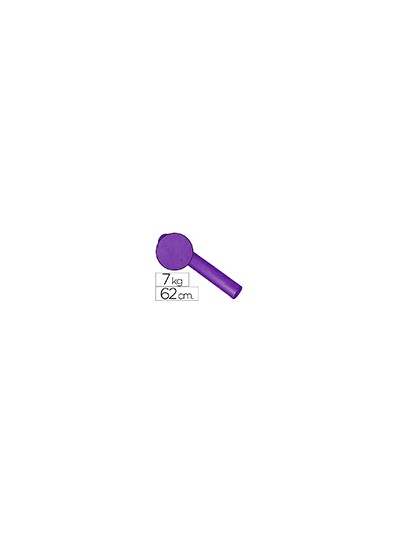 Papel de regalo kraft liso bobina ancho 62 cm peso 7 kg gramaje 60 gr color lila