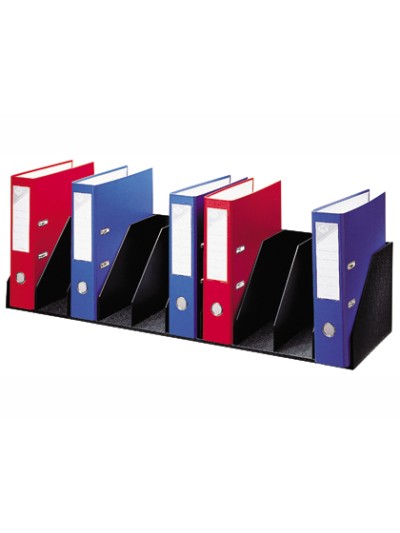Organizador de armario paperflow negro. baldas fijas 802 mm 10 compartimentos