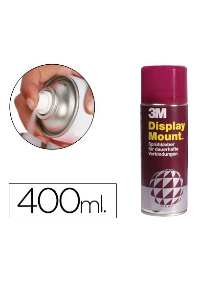 Pegamento 3m spray display mount adhesivo permanente bote de 400 ml