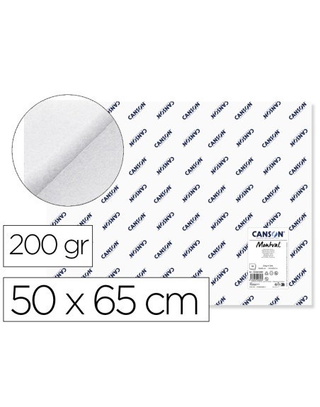 Papel acuarela montval 50x65 cm 200 gr unidad
