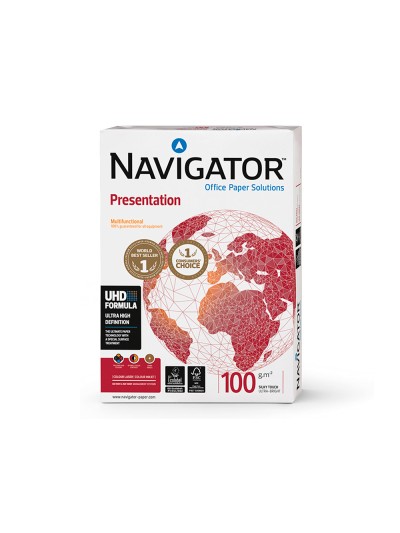 Papel fotocopiadora navigator din a4 100 gramos papel multiuso ink-jet y laser paquete de 500 hojas