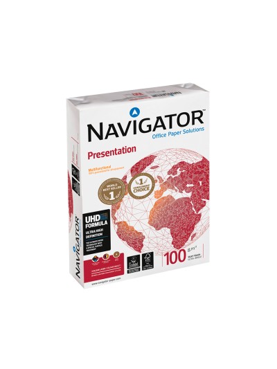 Papel fotocopiadora navigator din a4 100 gramos papel multiuso ink-jet y laser paquete de 500 hojas